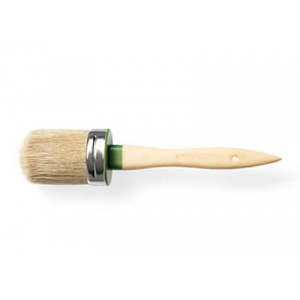 OVAL BRUSH IN PURE BLONDE BRISTLE