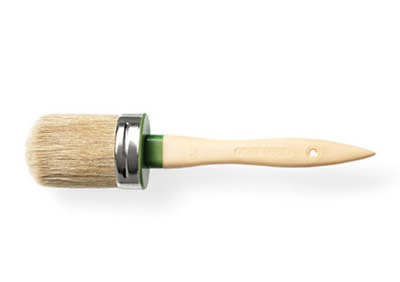 OVAL BRUSH IN PURE BLONDE BRISTLE