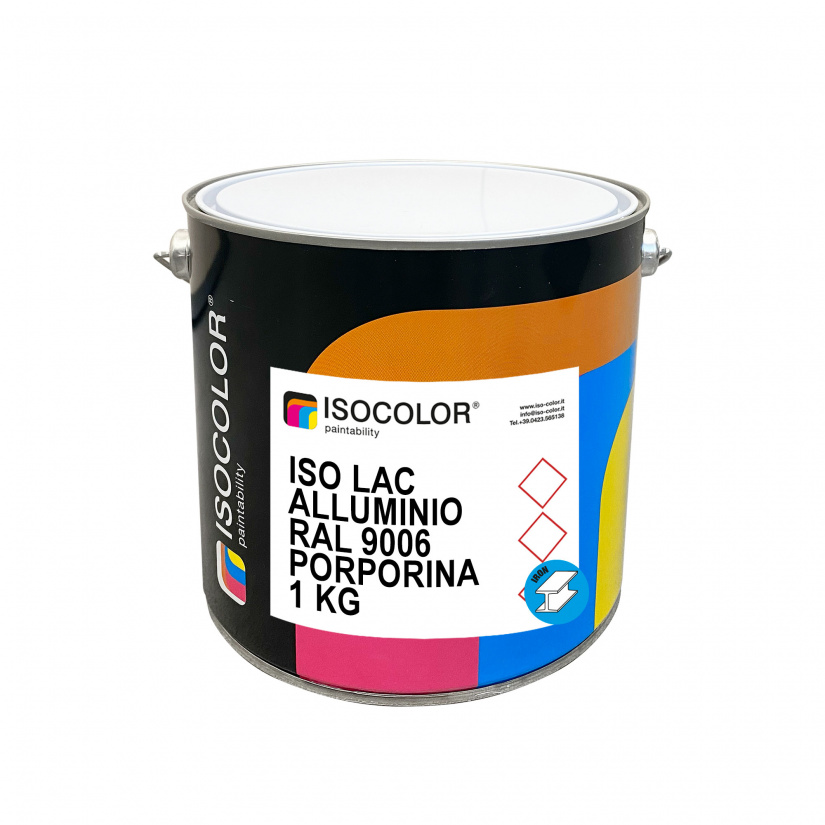 Vernice riflettente Iso Lac Alluminio RAL 9006 Porporina 1 Kg