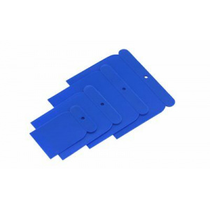 SET 4 SPATOLE PLASTICA BLU