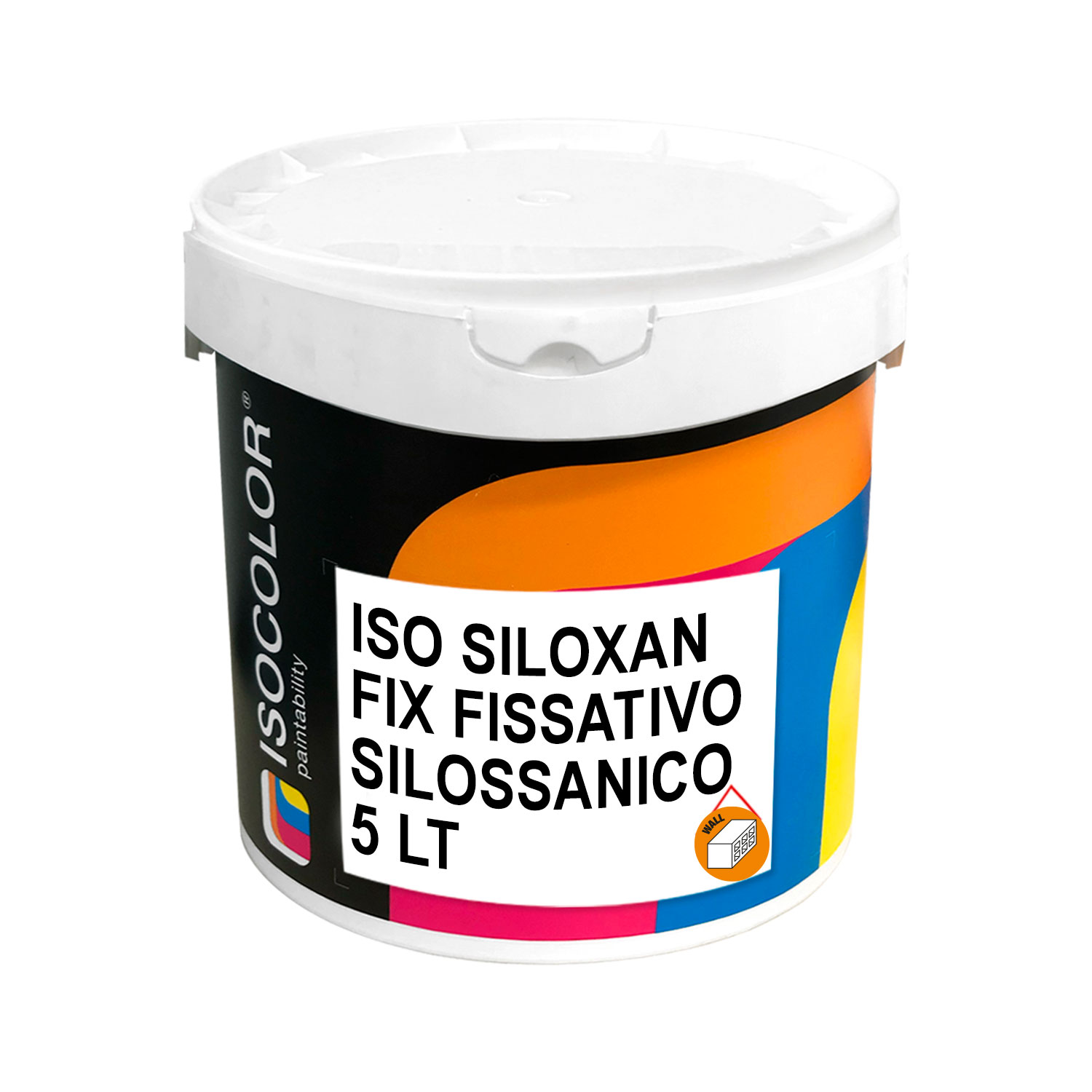 Apprêt fixatif acrylique siloxane transparent pour intérieurs et extérieurs